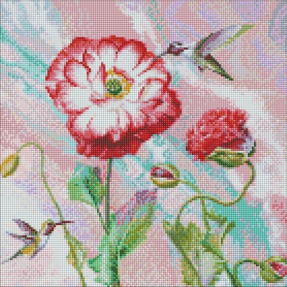 УЦІНКА! Алмазна мозаїка "Легкий етюд" ©Ira Volkova AMO7459-UC 40х40 см