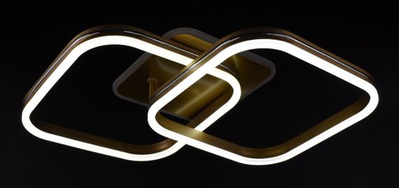 Люстра світлодіодна стельова LED світильник для квартири на стелю лед 26326 Золото 12х42х68 см. | Зображення 1