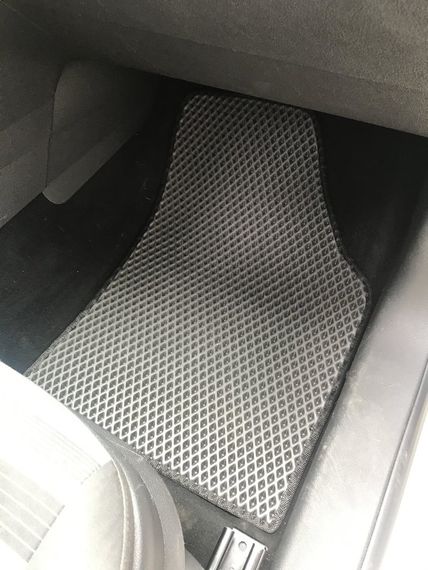 Килимки EVA (чорні) 2 шт, передні для Volkswagen Caddy 2004-2010 рр | Зображення 1
