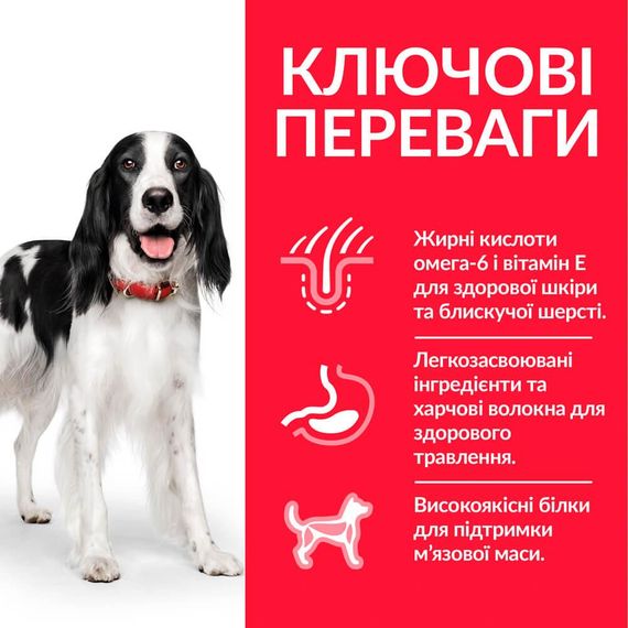 Сухой корм Hill's Science Plan для взрослых собак средних пород с тунцом и рисом 12 кг | Зображення 1