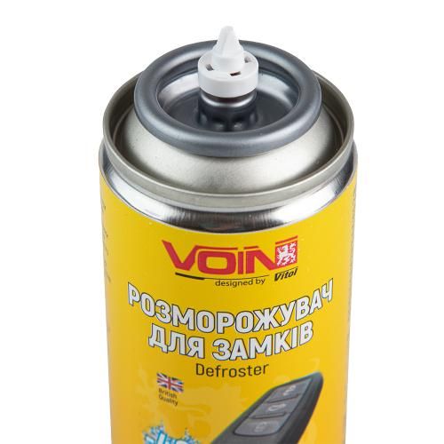 Засіб для обробки зовнішніх поверхонь Очищувач для льоду "Антилід" "Розморожувач для замків" ТМ "VOIN", в аер. упаковці, 100 мл. | Зображення 2