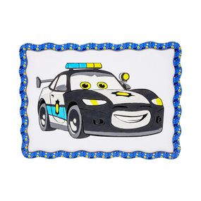 Детский набор для росписи по дереву "Полицейская машинка" Puz-22952 формат А4