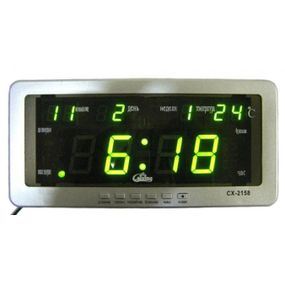 Годинник електронний з підсвічуванням дисплея Caixing CX-2158, Оригінальний IJ-486 настільний годинник
