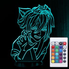 Акриловый светильник-ночник с пультом 16 цветов Горо Genshin tty-n001183