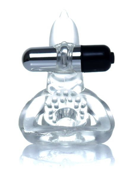 Ерекційне вібро кільце BOSS - Dolphin Vibro CockRing Clear, BS6700050 Sex Aura | Зображення 3