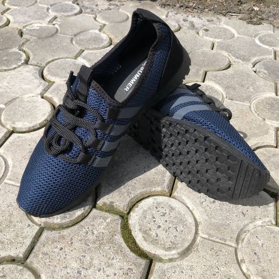 Чоловічі кросівки текстиль, чоловічі кросівки із сітки 43 розмір. Літні кросівки. Модель 54654. WG-536 Колір: синій | Зображення 1