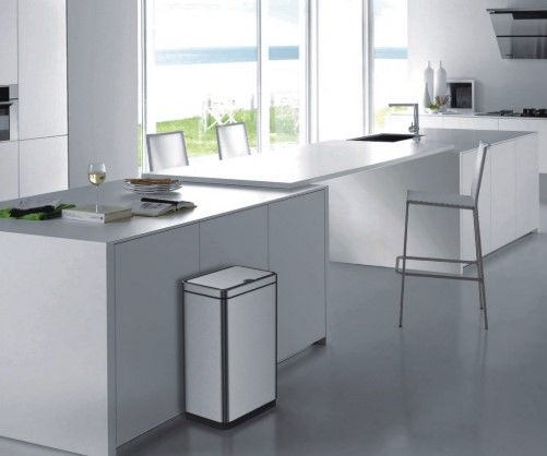 Відро для сміття сенсорне прямокутне Koer TC-020212-02 12 л нержавійка (KR5584) | Зображення 2