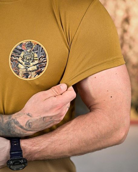 Тактична волога відводна Футболка Небесна кара кайот   ПП7893 | Зображення 4