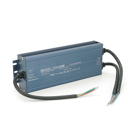 Імпульсний блок живлення герметичний (Led Converter) 12V 250W, IP67