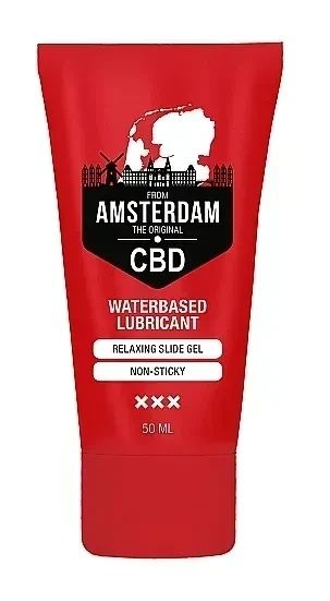 Вагінальний лубрикант Original CBD from Amsterdam - Waterbased Lubricant, 50 ml Sex Aura | Зображення 1