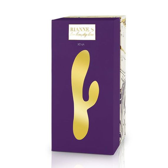 Вібратор-кролик Rianne S: Xena Purple/Lilac, 10 режимів, медичний силікон, подарункове паковання | Зображення 1