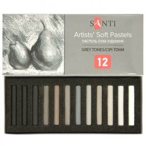 Пастель суха Santi Grey Tones 353698 12 кольорів