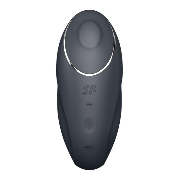 Вібростимулятор-пульсатор Satisfyer Tap & Climax 1 Grey, ефект постукування пальцем, 2 мотори Sex Aura | Зображення 2