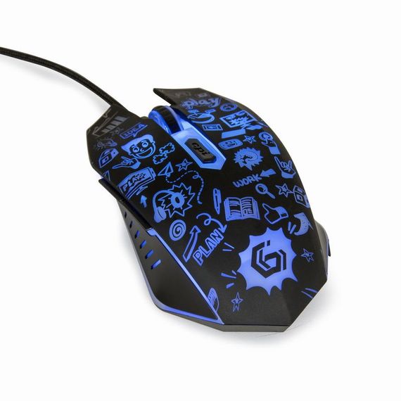 Оптична миша MUS-6B-GRAFIX-01, USB інтерфейс, пiдсвiчування | Зображення 4