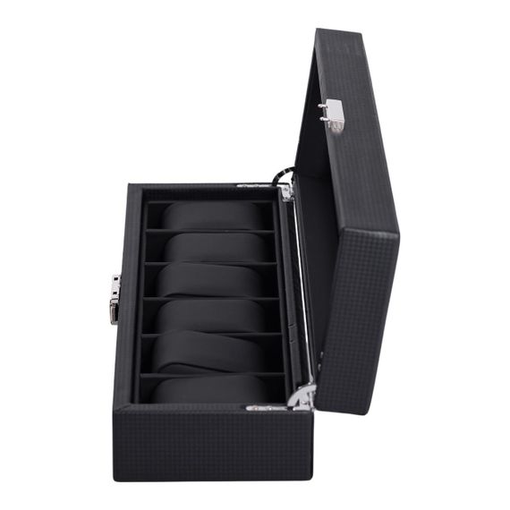 Шкатулка для наручных часов 35.5×11.5×8 см кейс для хранения часов на 6 отсеков | Зображення 3