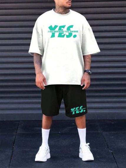 Комплект футболка та шорти ДТФ (оверсайз)