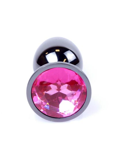 Анальная пробка - Jewellery Dark Silver Plug Pink sexstyle | Зображення 1