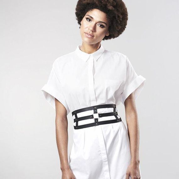 Портупея-пояс Bijoux Indiscrets MAZE - Wide Belt and Restraints Black, екошкіра Sex Aura | Зображення 6