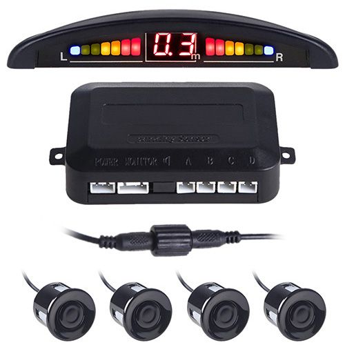 Паркувальна система Pulso LP-10140/LED/4 датчики D=22мм/конектор/black