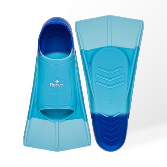 Короткі ласти для тренування в басейні Renvo Frio із закритою п'ятою Різнокольоровий 42-44 (SF100-06 42-44)