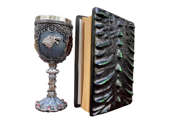 Подарунковий набір Келих 3D Гра Престолів і Блокнот 3D «Око Лісового Дракона» | Зображення 1