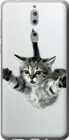 Чехол на Nokia 8 Летящий котёнок "2322u-1115-17620"
