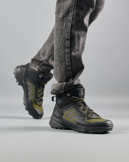 Мужские зимние кроссовки  Terrex Swift R Army Green , Вьетнам  осень  / еврозима 45 29 см | Зображення 2