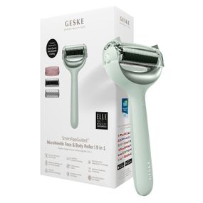 Ролер для голкової мезотерапії обличчя та тіла GESKE MicroNeedle Face&Body Roller 9в1 green
