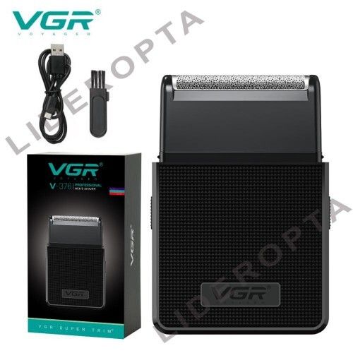 Електробритва VGR V-376 BLACK шейвер, виїзний триммер (44960-V-376_208)