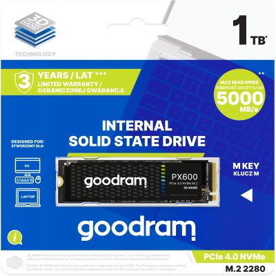 Накопитель SSD M.2 2280 1TB PX600 Goodram (SSDPR-PX600-1K0-80) | Зображення 3