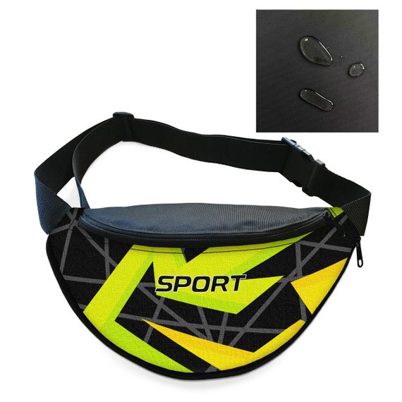 Сумка-бананка Sport мужская/женская спортивная 32×16 см с расширителем поясная сумка или сумка через плечо (3753) | Зображення 1