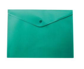 Папка-конверт, на кнопке, А5, BM.3935-99 BUROMAX, матовый полупрозр.пластик (4823078953421) Зелёный