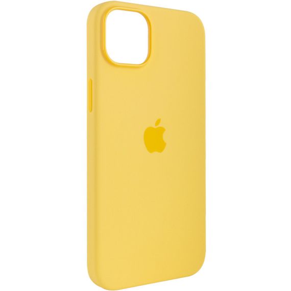Чехол Silicone case (AAA) full with Magsafe для Apple iPhone 14 Pro (6.1") Желтый / Sunglow | Зображення 3
