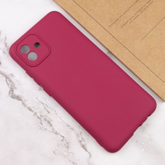 Чохол Silicone Cover Lakshmi Full Camera (A) для Samsung Galaxy A04e Full camera, Бордовый / Marsala | Зображення 3