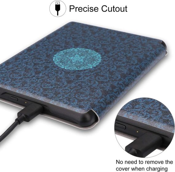 Чехол для электронной книги Kindle 10 поколения J9G29R 2019, ультратонкий с функцией сна и пробуждения, синий | Зображення 3