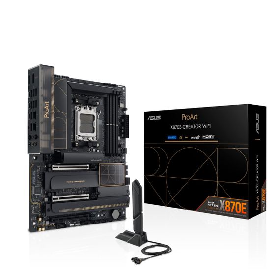 Материнcкая плата ASUS PROART X870E-CREATOR WIFI sAM5 X870E 4xDDR5 M.2 HDMI WiFi BT ATX 90MB1IG0-M0EAY0 | Зображення 8