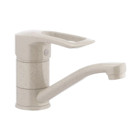 Смеситель для умывальника Haiba HANSBERG 004 (вылив 15 см) бежевый (HB0187)