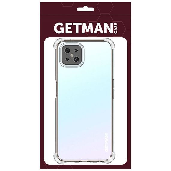 TPU чохол GETMAN Ease logo посилені кути Full Camera для Oppo A92s Безбарвний (прозорий) | Зображення 2