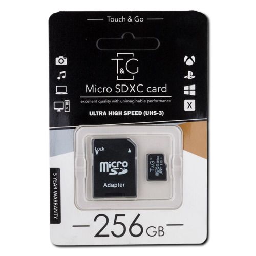 Карта пам'яті T&amp;G 256GB UHS-3 10 Class з адаптером (23460-01_704) | Зображення 2