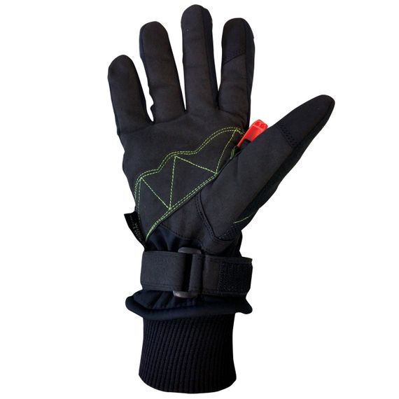 Рукавиці для скандинавської ходьби Gabel Wind Tech N.C.S. Black/Green M (8015012100008) | Зображення 2