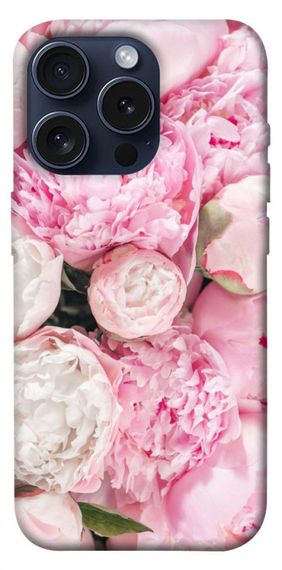 Чохол з картинкою Pink peonies для Apple iPhone 15 Pro (6.1")