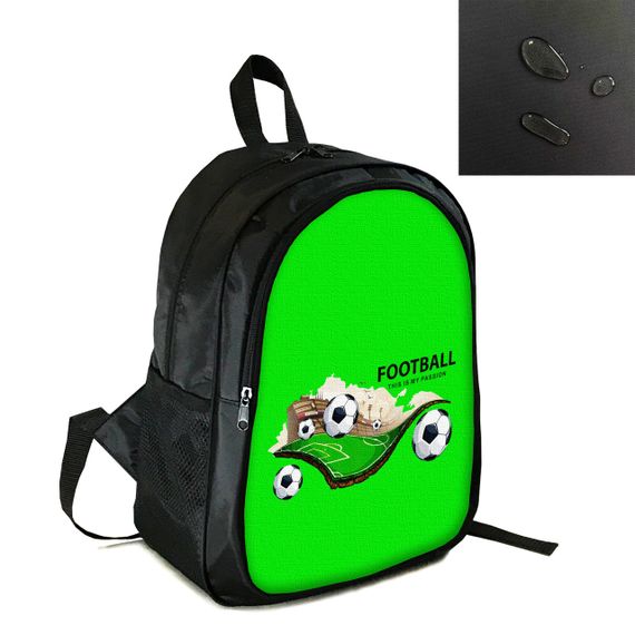 Рюкзак спортивний, шкільний, міський 38×28см з принтом Футбол дитячий, підлітковий для хлопчика футболіста (4275)