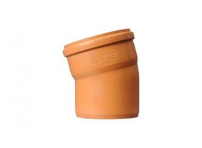 Коліно Sanibud 160 зовнішнє (оранжеве) 15°