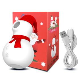 Женский вакуумный вибростимулятор Snowman Clit Sucker (10 режимов)