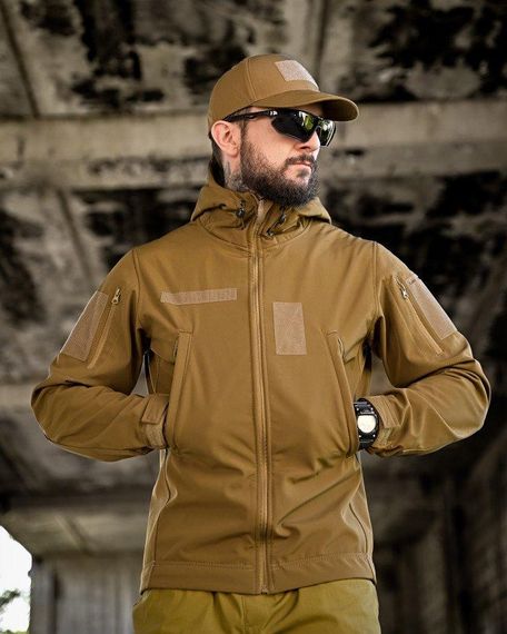 Тактична куртка софтшел masad кайот ВТ76570