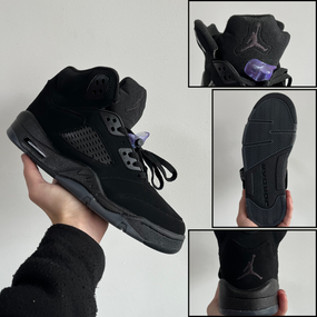 Чоловічі кросівки Jordan 5 Black Dark Blue Gum 2072 43 27.5 см