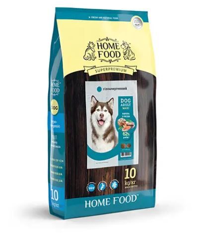 Home Food Гипоалергенний сухий корм для собак крупних порід 10 кг