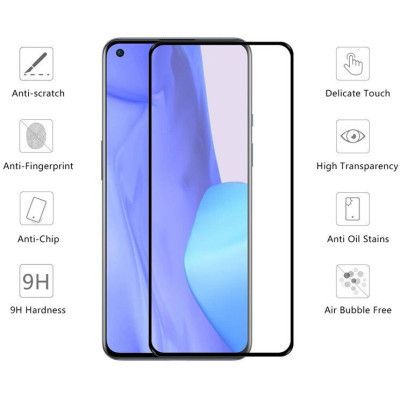 Стекло защитное Drobak OnePlus 9R Black Frame A+ (474794) - Топ Продаж! | Зображення 1