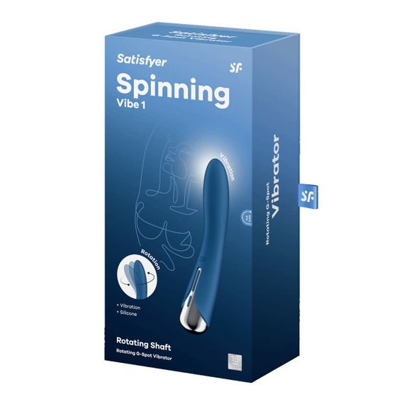Вібратор точки G з обертанням Satisfyer Spinning Vibe 1 Blue, 2 мотори | Зображення 7