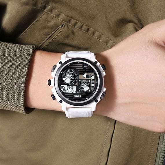 Чоловічий годинник Skmei 2202PWT White | Зображення 3